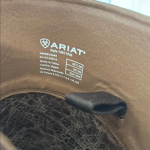 Ariat Women’s Brown Leather Riding Boots - Picture 3 of 4